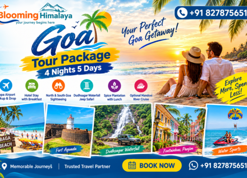 Goa Tour Package 4 Nights 5 Days with Dudhsagar & Sightseeing